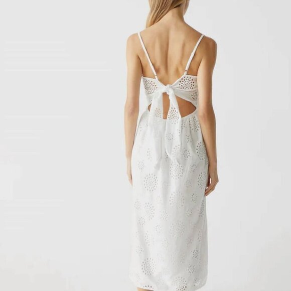 NWT Michael Stars Women's Admiral Halter Allora Cotton Midi Gauze Dress Sz L - Picture 5 of 10